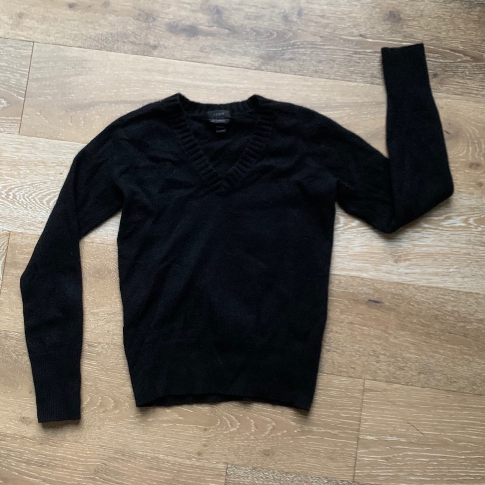 J. Crew | Cashmere + Wool V Neck Sweater